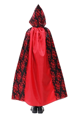 MANTELLO CAPPUCCIO DIAVOLO ROSSO BAMBINO